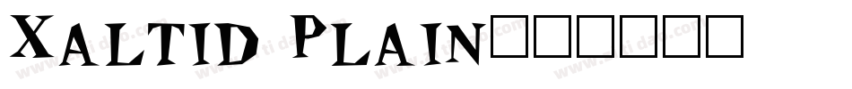 Xaltid Plain字体转换